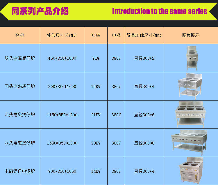 双头电磁煲仔炉