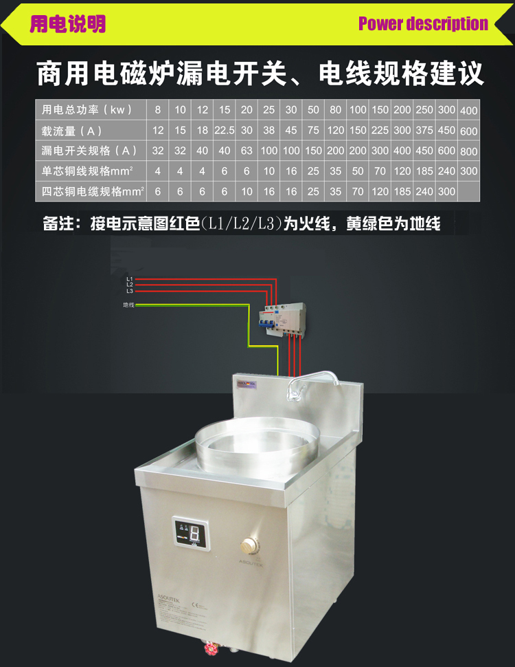 单头电磁汤面炉